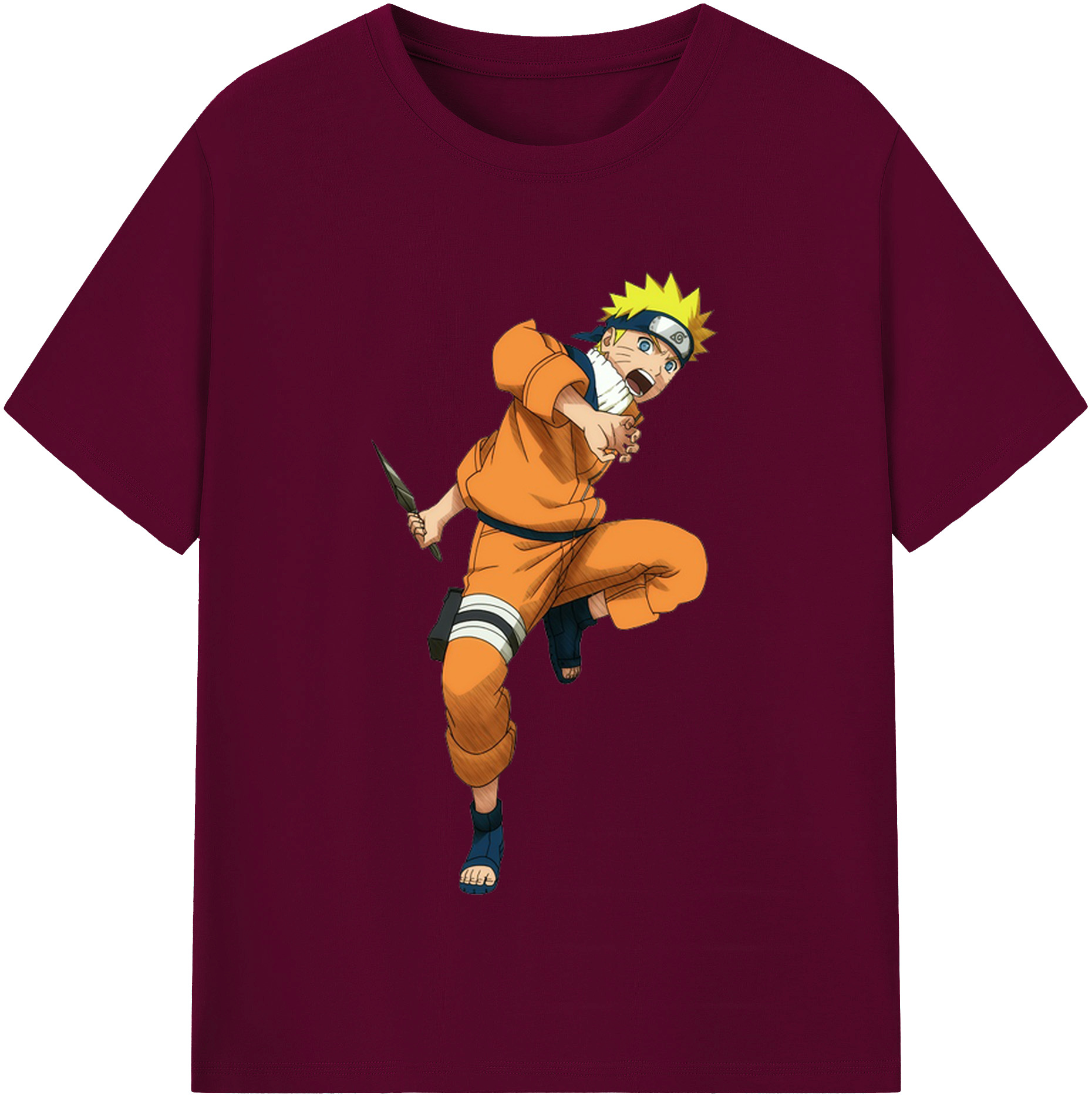 （画像用） NARUTO -ナルト- うずまき ナルト Uzumaki Naruto レディースカジュアルプリントTシャツ（綿100％）